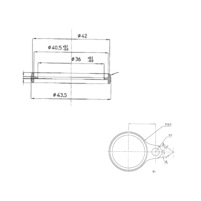 Shower Ring - disegno tecnico